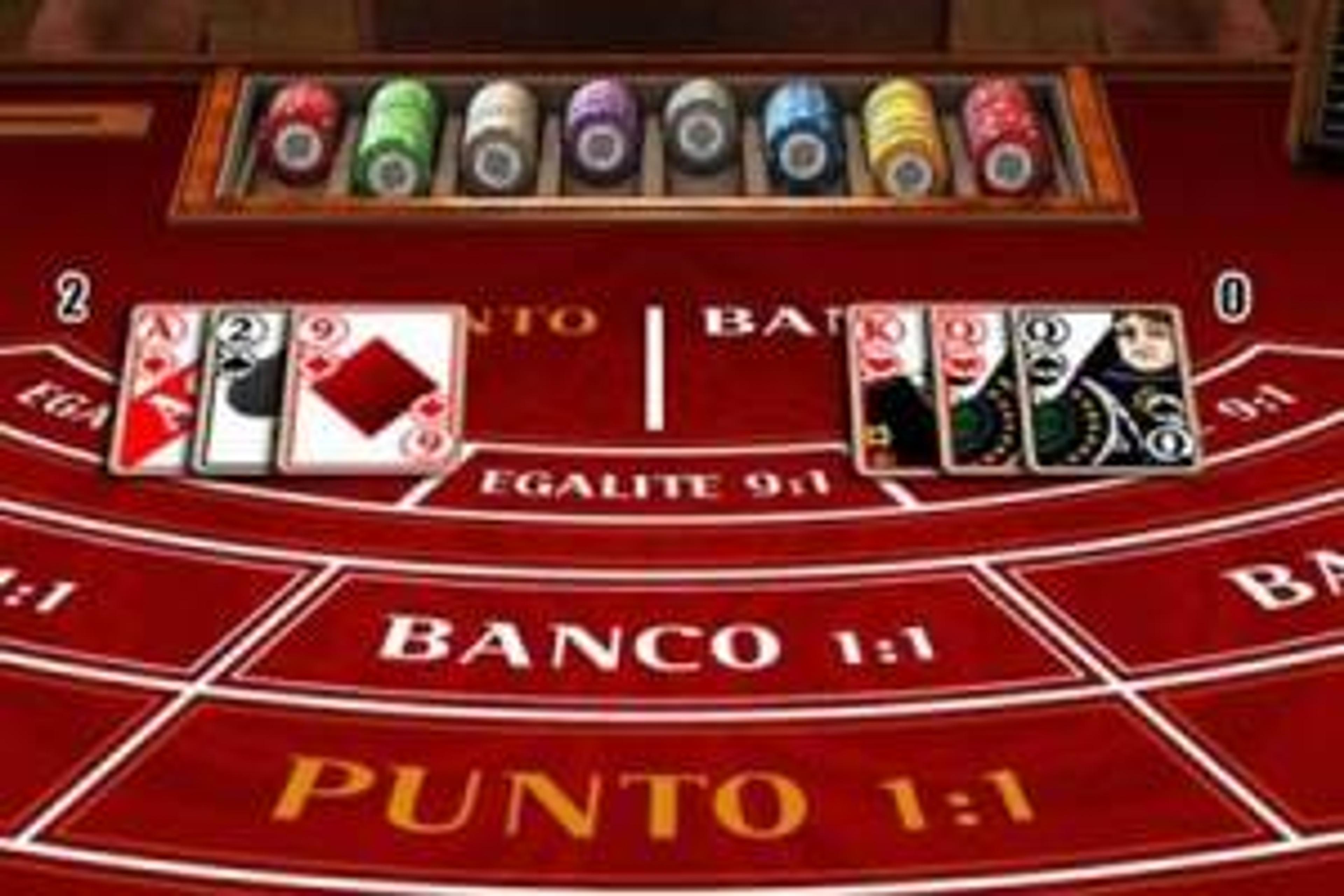 Unavvincente Sfida Fra Giocatore E Banco Al Tavolo Del Punto Banco